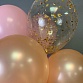Каскад из 8 гелиевых шаров "Розовый кварц". Фото №7