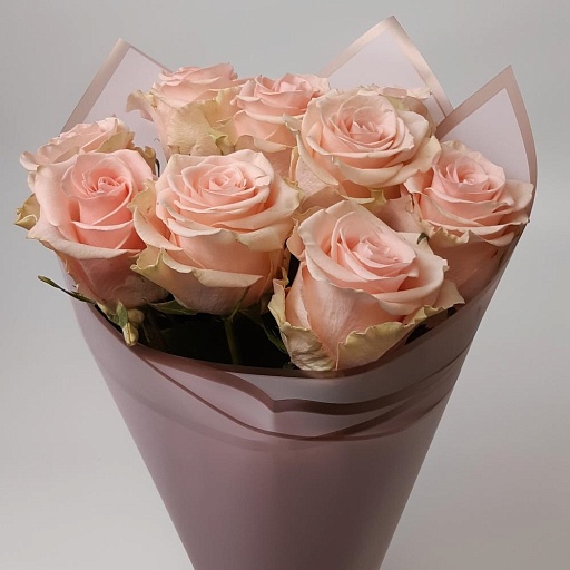 Букет из 9 розовых роз "Фрутетто". Фото №2