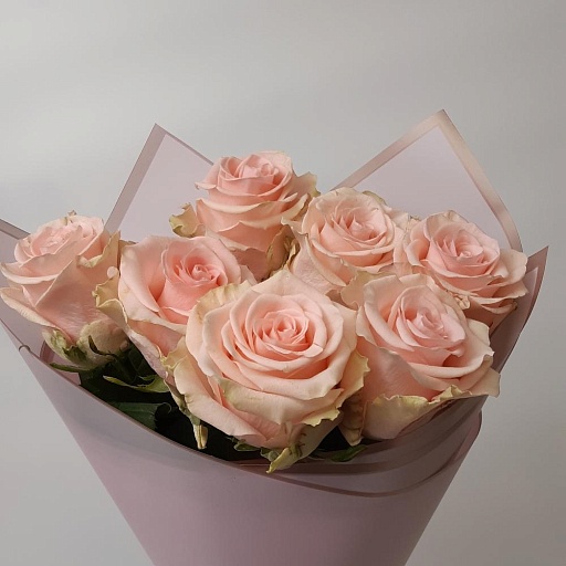 Букет из 7 розовых роз "Фрутетто". Фото №2