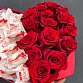 Композиция из красных роз в коробке-сердце "Пылкое признание". Фото №6