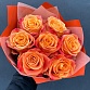 Букет из 7 красно-желтых роз «Силантой». Фото №1