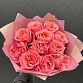 Букет из 11 розовых пионовидных роз "Пинк Экспрешн". Фото №1