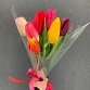 Букет из 7 разноцветных тюльпанов "Ассорти". Фото №10