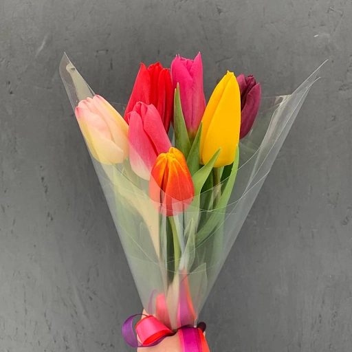 Букет из 7 разноцветных тюльпанов "Ассорти". Фото №4