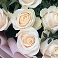 Букет из 15 белых роз с эвкалиптом "Венделла". Фото №7