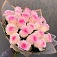 Букет из 21 розовой розы «Мандала». Фото №5