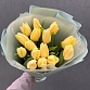 Букет из 15 молочных тюльпанов "Солнечная нега". Фото №1