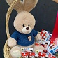 Подарочная корзина со сладостями и мягкой игрушкой "Сладкий зайка". Фото №7