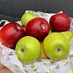 Корзинка - комплимент с яблоками "Яблочное лукошко". Фото №7
