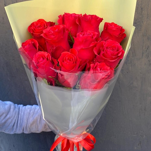Букет из 11 красных роз "Альтамира". Фото №2