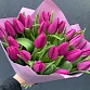 Букет из 25 фиолетовых тюльпанов "Тёрн". Фото №7